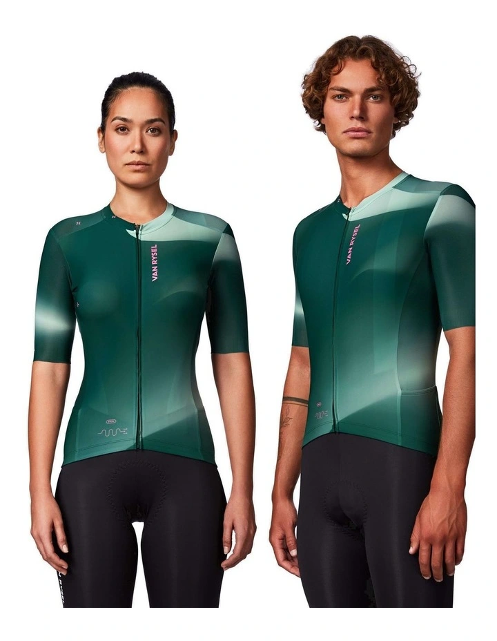 Van Rysel Unisex Road Cycling Jersey RCR-R 2 in Green image 1