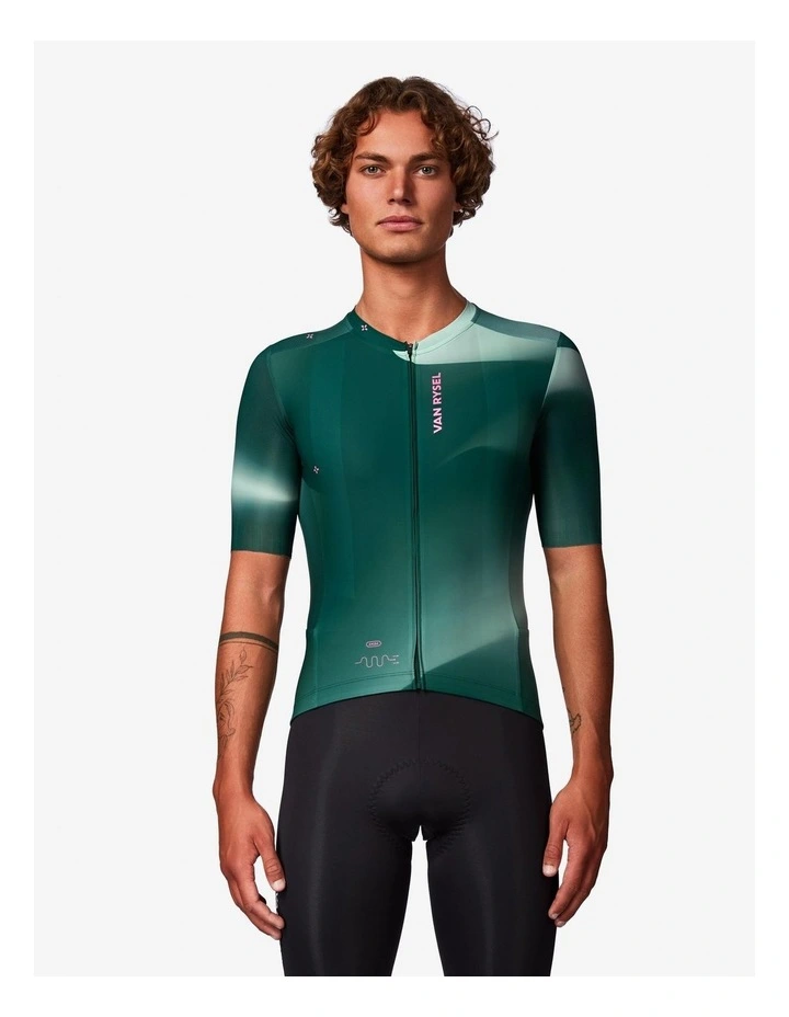Van Rysel Unisex Road Cycling Jersey RCR-R 2 in Green image 2