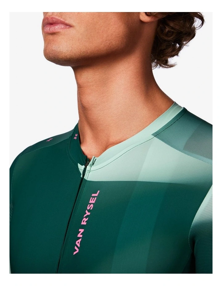 Van Rysel Unisex Road Cycling Jersey RCR-R 2 in Green image 7