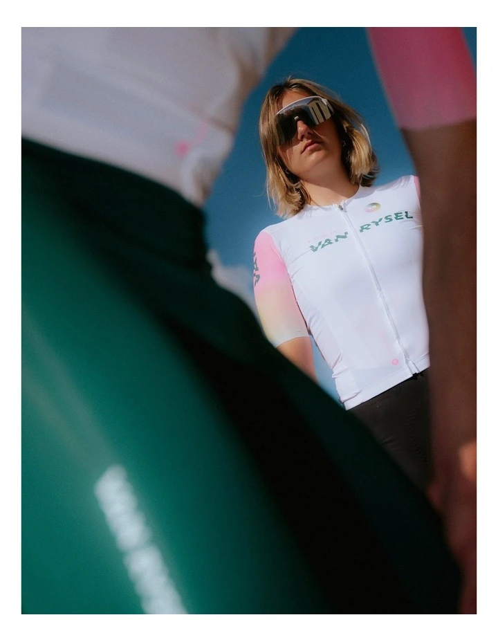 Van Rysel Unisex Road Cycling Jersey RCR-R 2 in White image 3