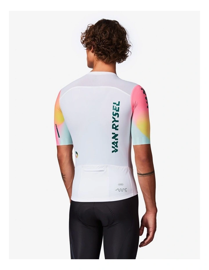 Van Rysel Unisex Road Cycling Jersey RCR-R 2 in White image 4