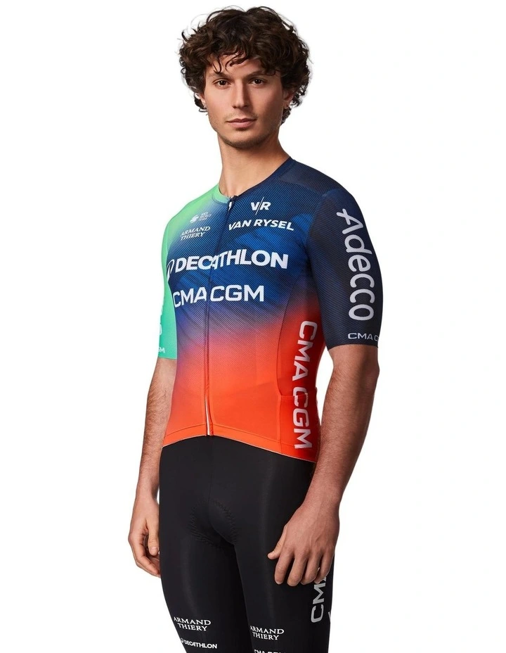 Decathlon | Van Rysel Unisex Road Cycling Jersey RCR-R Replica Teal Blue image 3