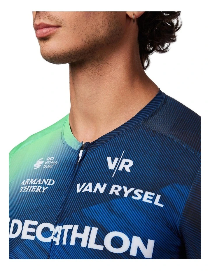 Decathlon | Van Rysel Unisex Road Cycling Jersey RCR-R Replica Teal Blue image 4