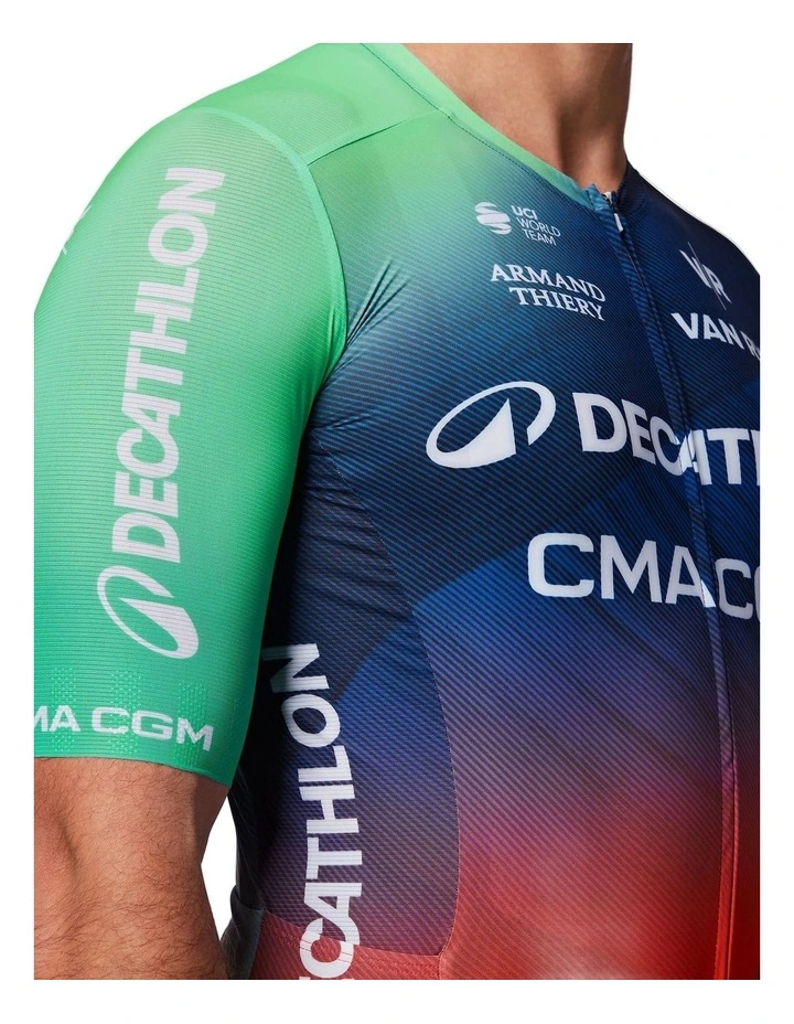 Decathlon | Van Rysel Unisex Road Cycling Jersey RCR-R Replica Teal Blue image 5