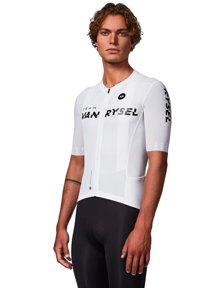 Unisex highly fitted short-sleeved road cycling jersey - RCR-R 2 white image 3