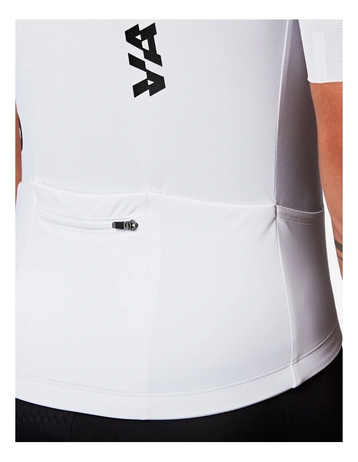 Unisex highly fitted short-sleeved road cycling jersey - RCR-R 2 white image 5