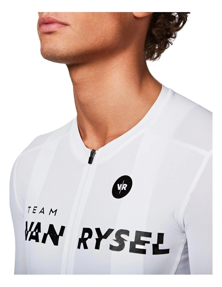 Unisex highly fitted short-sleeved road cycling jersey - RCR-R 2 white image 6
