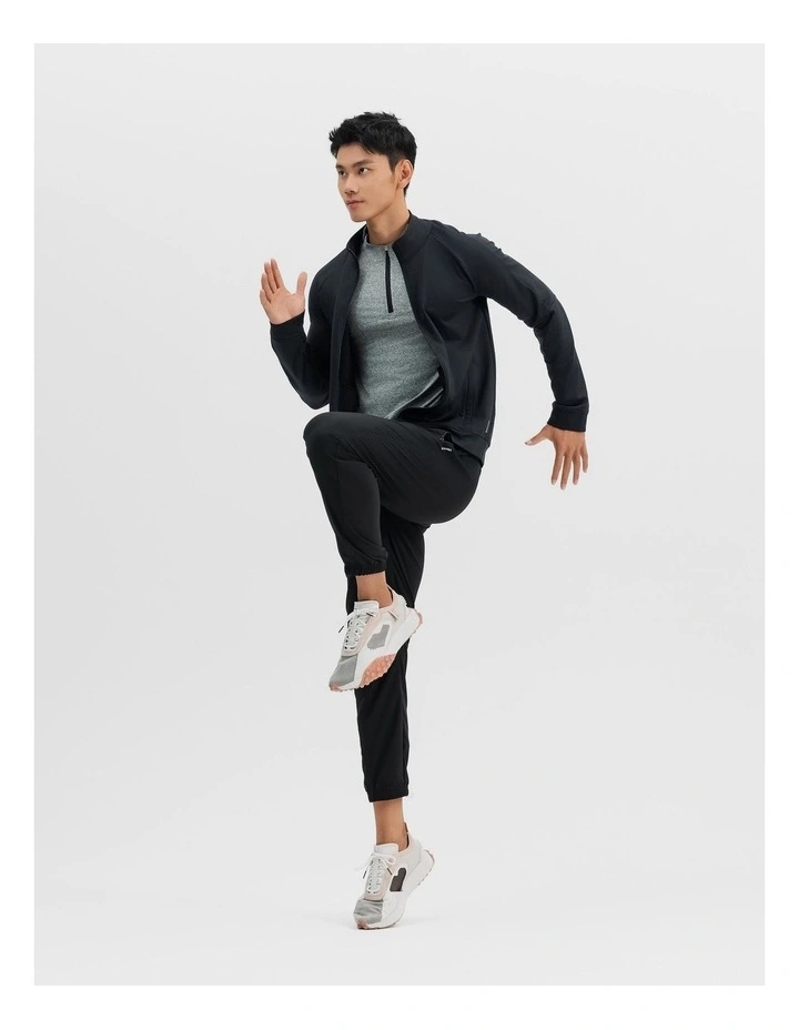 Decathlon - Men cardio half-zip long-sleeved T-shirt 900 in Khaki Green image 6