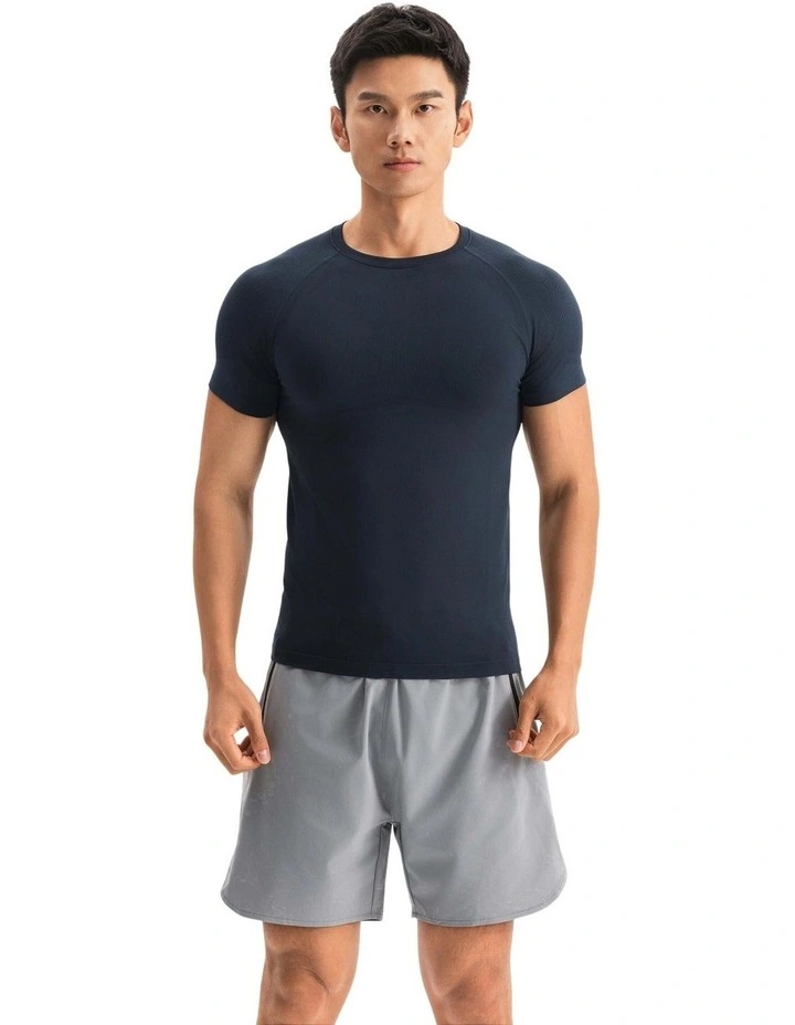 Decathlon - MEN STRENGTH TRAINING SLIM SEAMLESS T-SHIRT--graphite grey image 1
