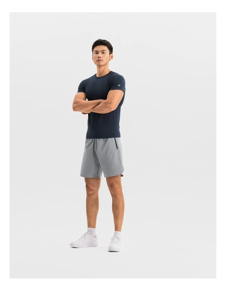 Decathlon - MEN STRENGTH TRAINING SLIM SEAMLESS T-SHIRT--graphite grey image 7