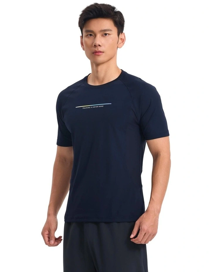 Decathlon - Domyos Men Training Cooling T-shirt-asphalt Blue image 3