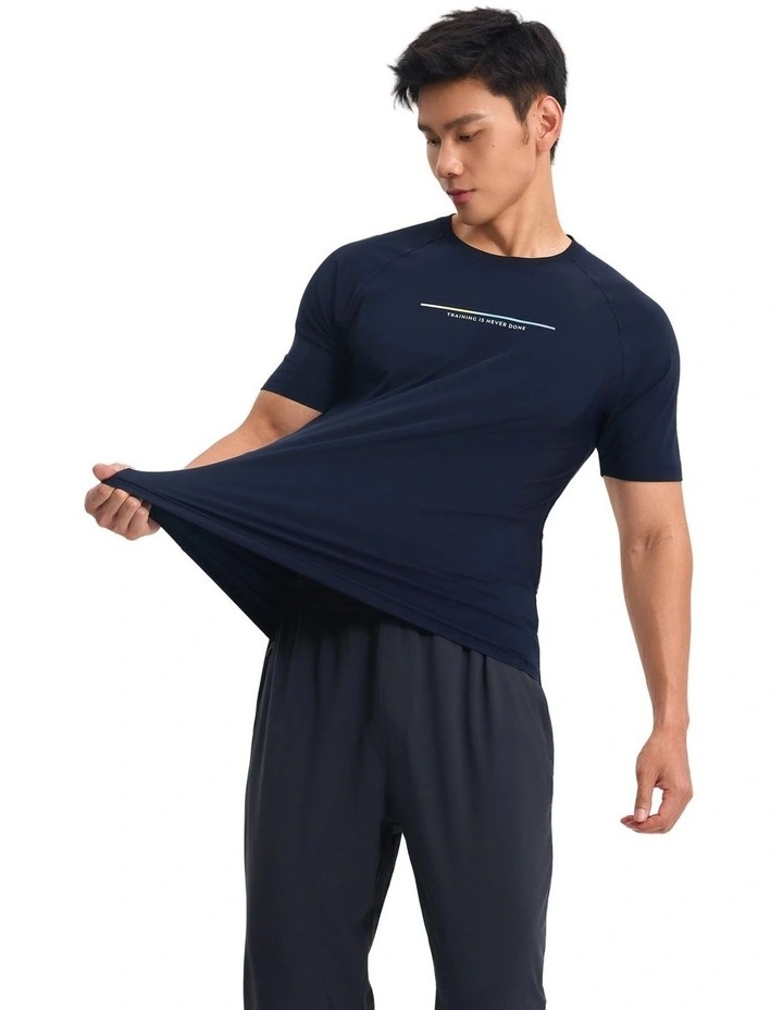 Decathlon - Domyos Men Training Cooling T-shirt-asphalt Blue image 4