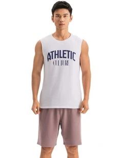 Decathlon - Men's Cotton Training Tank Top Cosmeto 500 - Ultra White