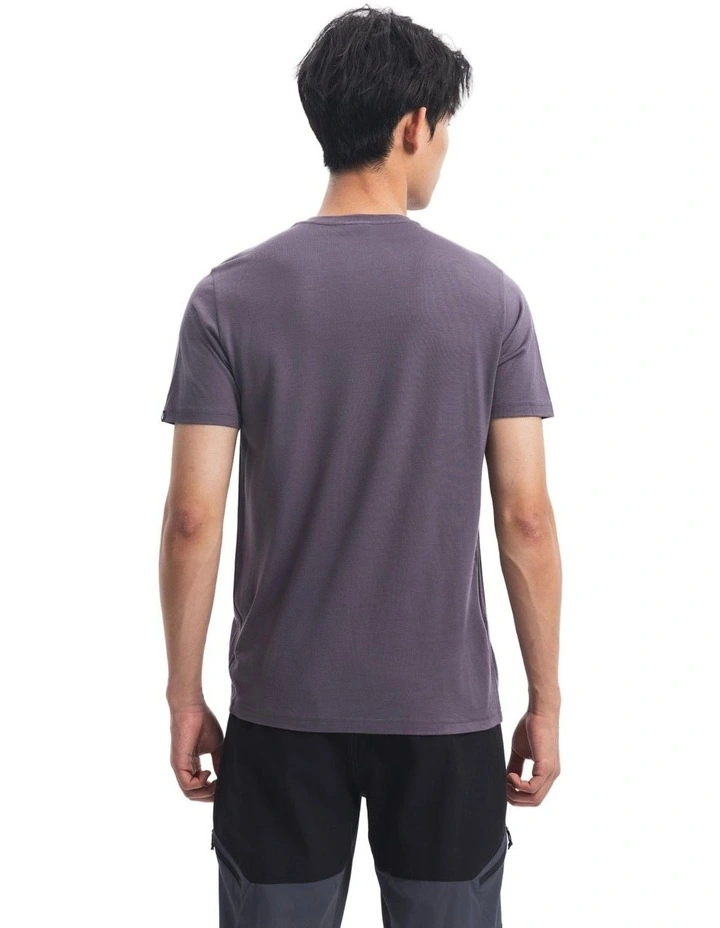 Decathlon - Forclaz Men Merino Wool T-Shirt 500 Purple Grey image 2