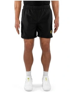 SKINS Activewear Men's Woven Shorts Soft Cotton Black S