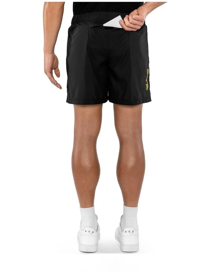 SKINS Activewear Men's Woven Shorts Soft Cotton Black S image 5