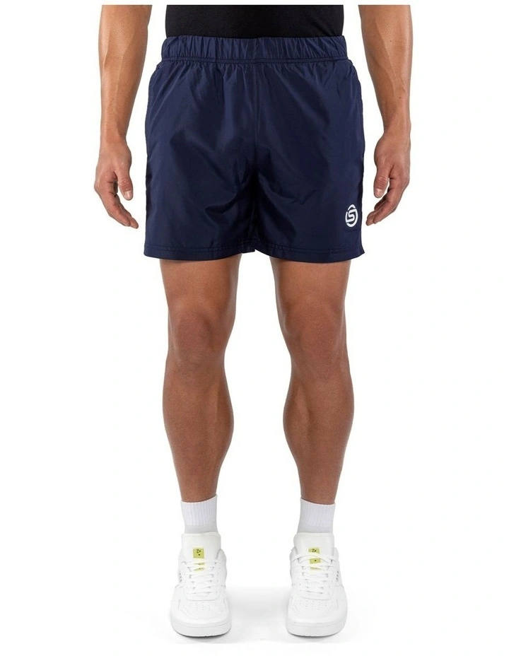 SKINS Activewear Men's Woven Shorts Soft Cotton in Midnight Navy image 1