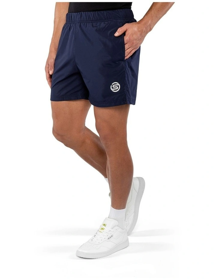 SKINS Activewear Men's Woven Shorts Soft Cotton in Midnight Navy image 3