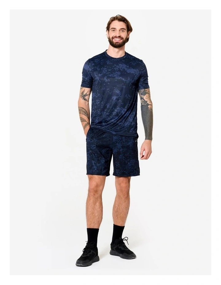 Decathlon - Men's Short-Sleeved Crew Neck Breathable Fitness T-Shirt - Navy Blue image 2