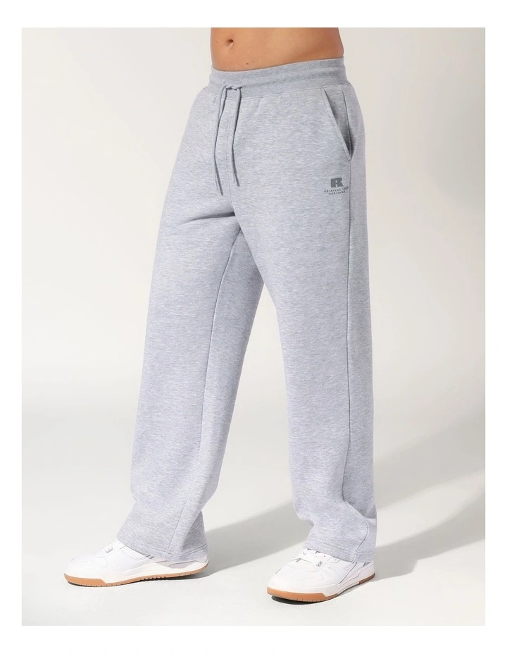 Men's Brooklyn Straight Leg Trackpant - Grey Marle image 2