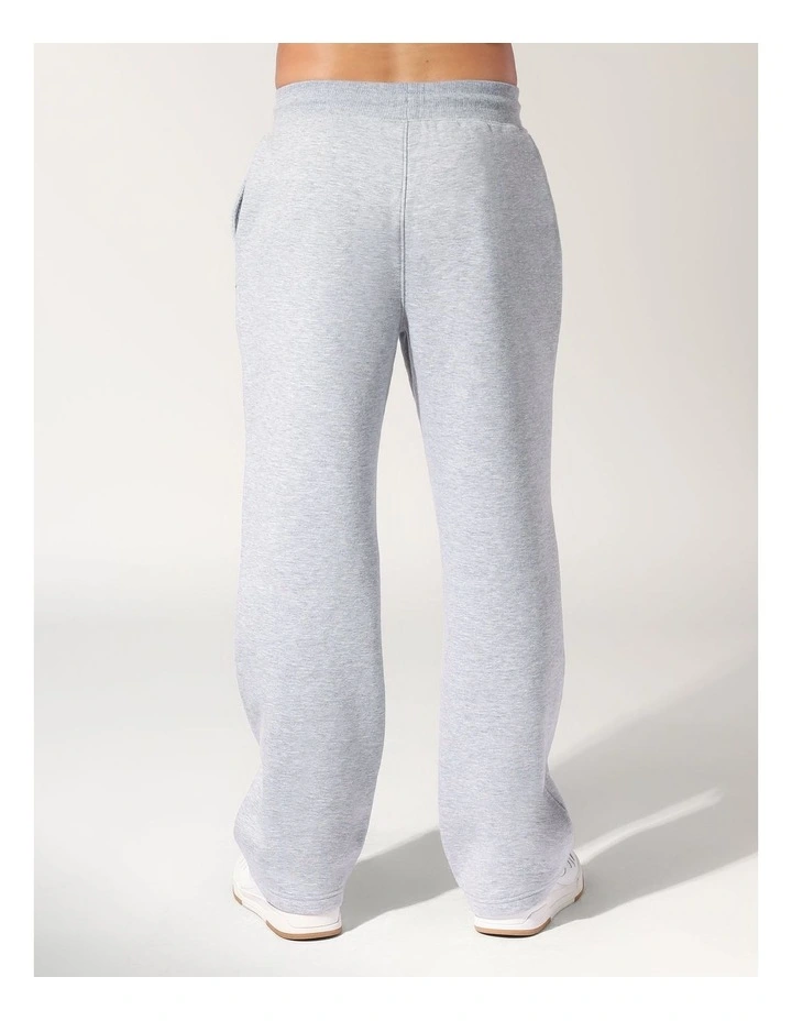 Men's Brooklyn Straight Leg Trackpant - Grey Marle image 3