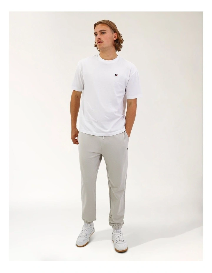 R Logo Terry Cuff Men's Trackpants - Stone image 5
