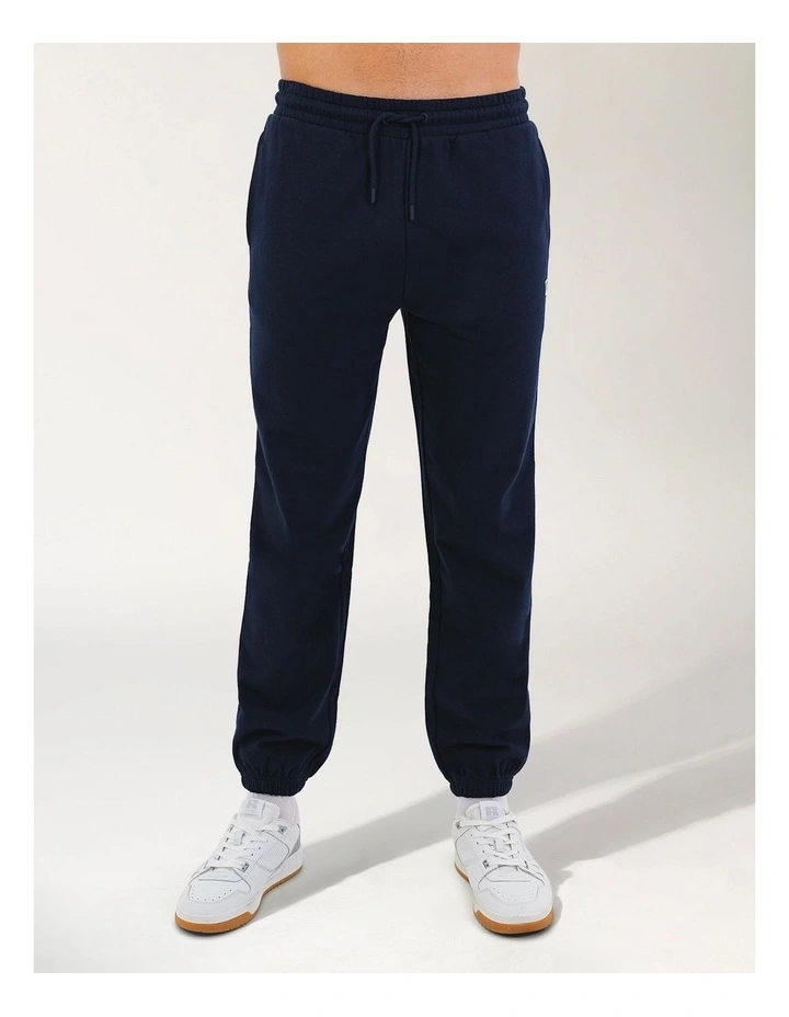 R Logo Terry Cuff Men's Trackpants - Michigan Navy image 1