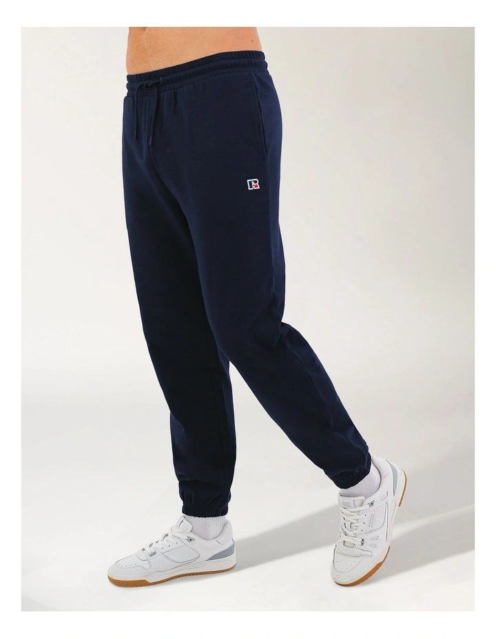 R Logo Terry Cuff Men's Trackpants - Michigan Navy image 2
