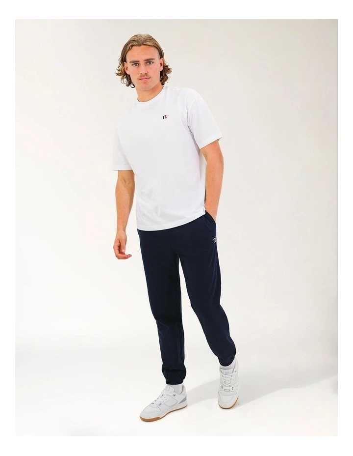 R Logo Terry Cuff Men's Trackpants - Michigan Navy image 5