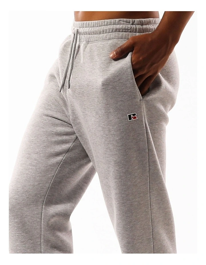 Men's R Logo Straight Leg Trackpants - Grey Marle image 5