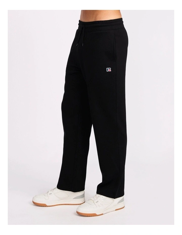 R Logo Straight Leg Men's Track Pants - Black image 2