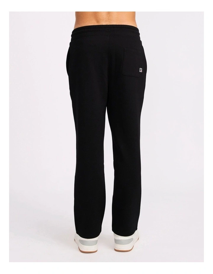 R Logo Straight Leg Men's Track Pants - Black image 3