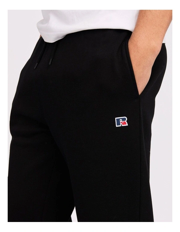 R Logo Straight Leg Men's Track Pants - Black image 4