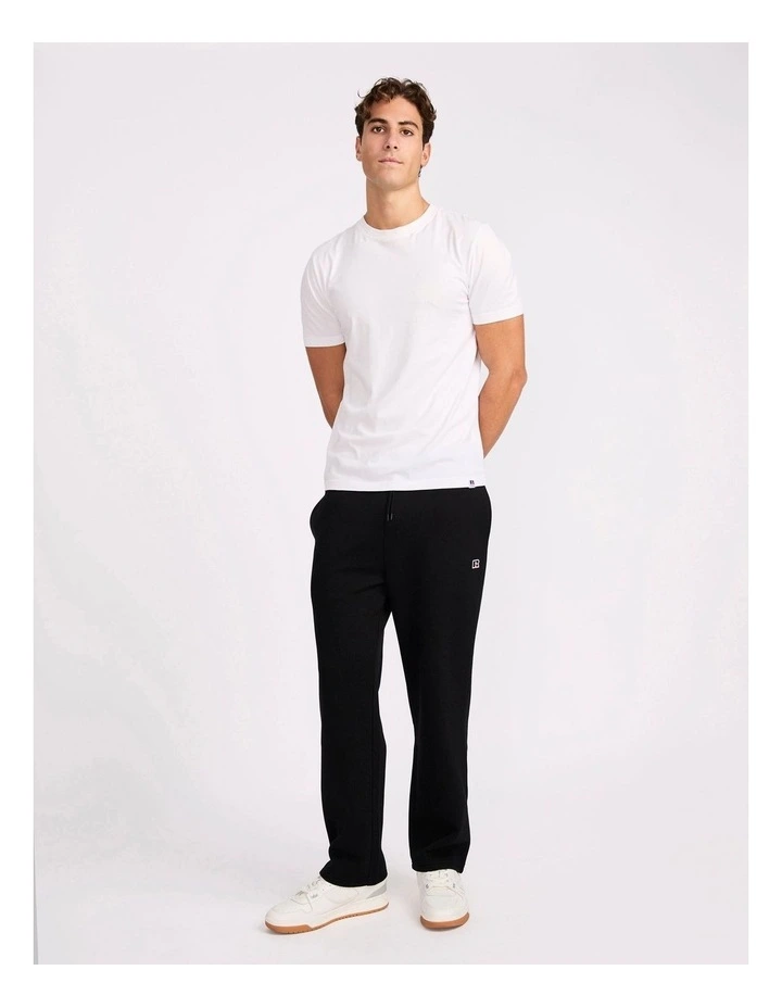 R Logo Straight Leg Men's Track Pants - Black image 5