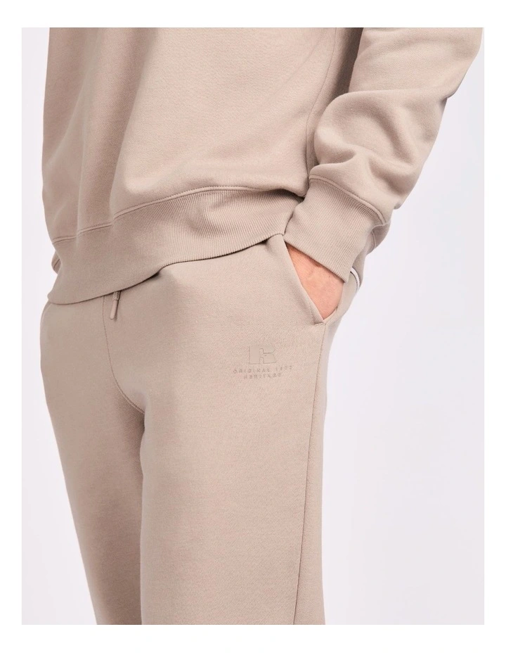 Brooklyn Cuffed Men's Trackpant - Driftwood image 4