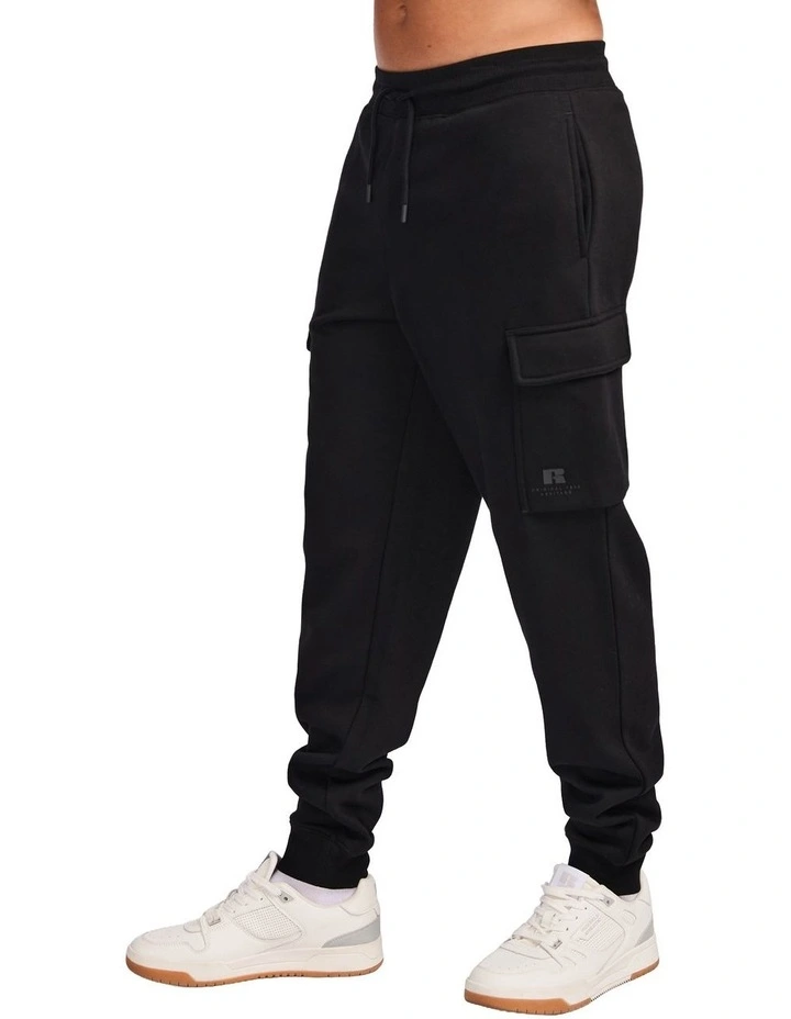 Brooklyn Cargo Mens Trackpants - Black image 2