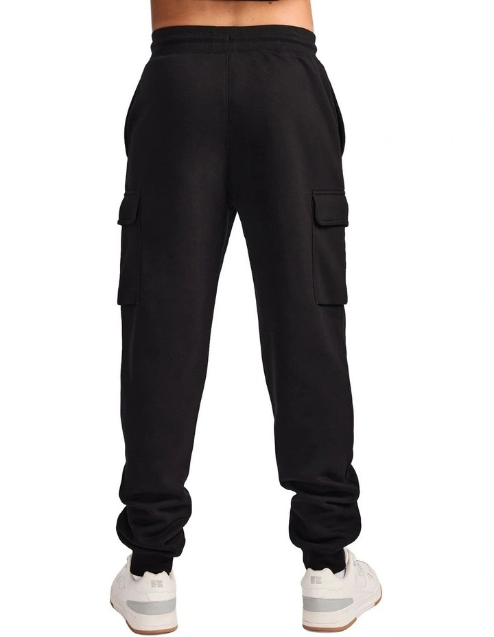 Brooklyn Cargo Mens Trackpants - Black image 3