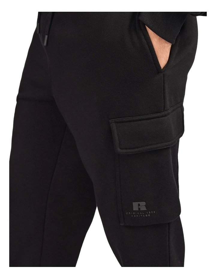Brooklyn Cargo Mens Trackpants - Black image 4