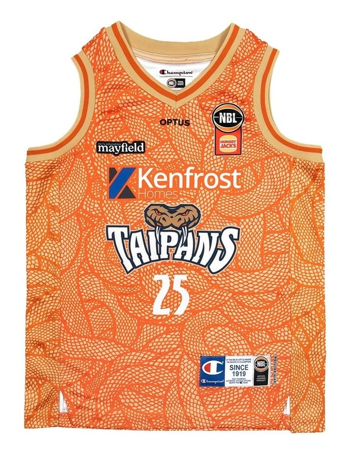 Cairns Taipans 26/27 Youth Primary Jersey - Keanu Pinder image 1