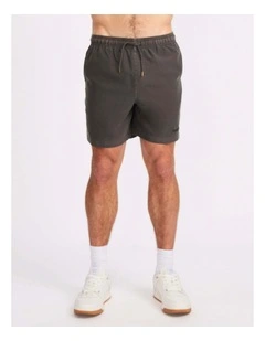 Garment Dye Short - Washed Black