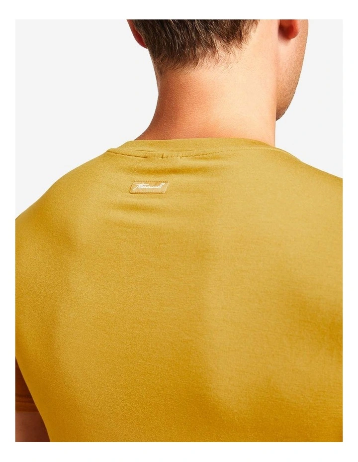 Body Bamboo Crop Tee in Gold image 2