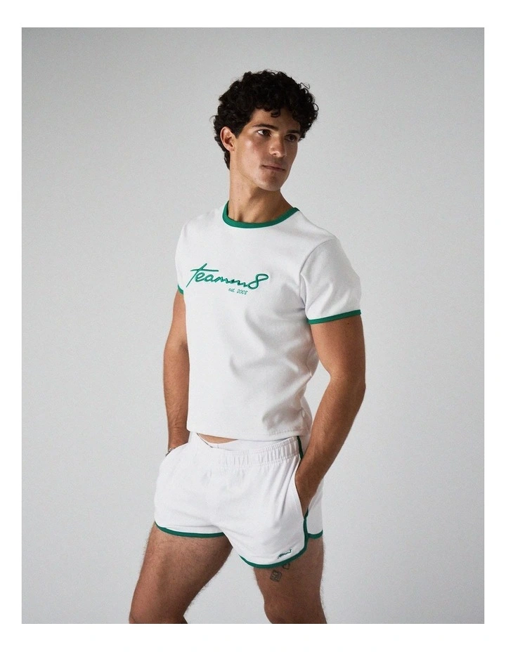 M.V.P. Retro Cropped Tee in Seafoam image 1