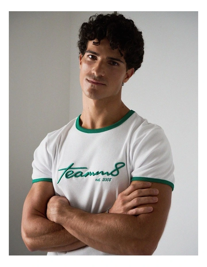 M.V.P. Retro Cropped Tee in Seafoam image 3