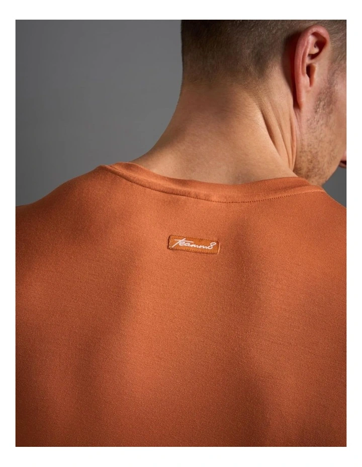 Body Bamboo Crop Tee in Burnt Sienna image 5