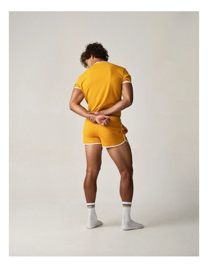 M.V.P. Retro Cropped Tee in Marigold image 3
