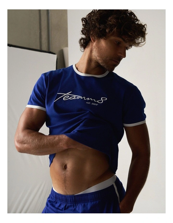 M.V.P. Retro Cropped Tee in Sailor image 3