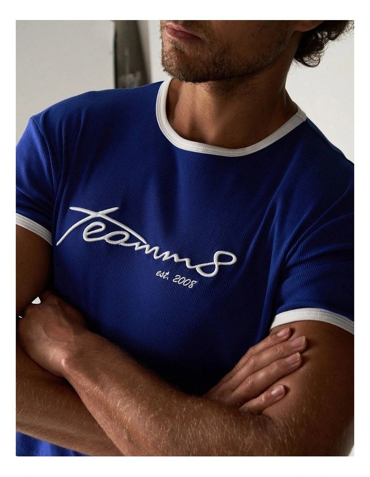 M.V.P. Retro Cropped Tee in Sailor image 4