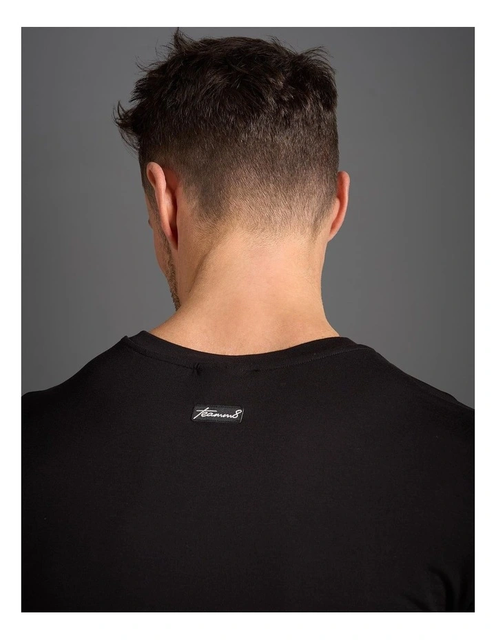 Body Bamboo Crop Tee in Black image 4