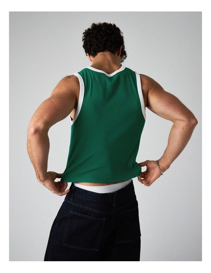 M.V.P. Retro Tank in Jade image 3
