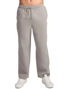 R Logo Straight Leg Men's Track Pants - Grey Stone